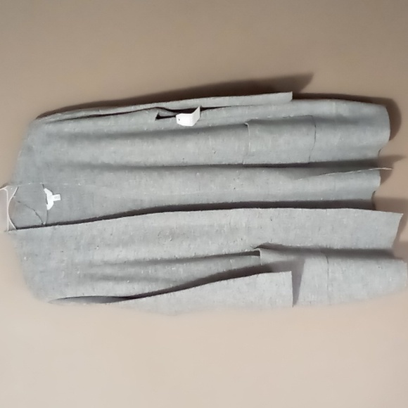 Time and Tru Sweaters - Time & Tru Double Knit Long Cardigan "Med Grey Htr" XXL (20) NWT